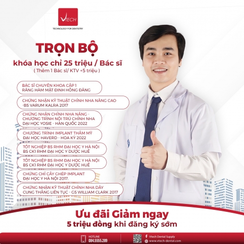 TUYỂN SINH KHÓA HỌC QUY TRÌNH THIẾT KẾ SẢN XUẤT MÁNG CHỈNH NHA TRONG SUỐT IN-HOUSE TỪ A-Z